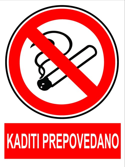 Prepovedano kajenje (različne velikosti)