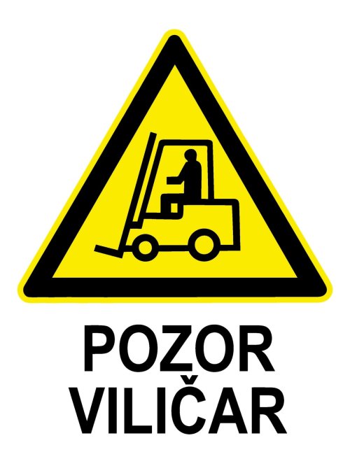 Pozor viličar (različne velikosti)